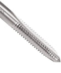 Close-up of 2-Piece 1/4-20 UNC Tap And Die Set In HSS High Speed Steel showing right-hand threading tool flute details