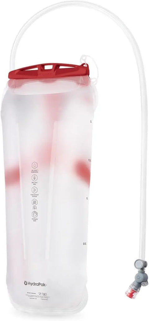 Hydraulics LT 2.5L Water Reservoir With Bite Valve For Backpacks One Hand On Off Lever Easy Fill Compact Slide Seal Opening Go To Hydration Setup For Hiking Camping And Outdoor Adventures HydraClip Hanger Compatible