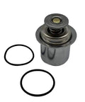 Heavy Duty Rig Ready Top Shelf Engine Cooling Thermostat Replacement Compatible With Cummins QSL8-9 Diesel Engines Part 5478594 And 5284903 shown with rubber O-rings