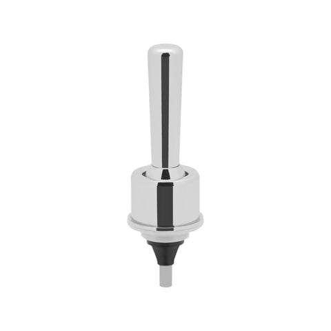 Heavy-Duty Polished Chrome Flush Valve Handle Fits Regal Royal Systems, solid metal design for commercial bathroom repair.