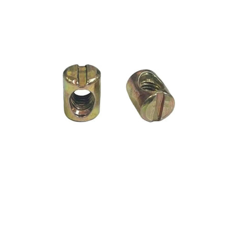 M6 M8 Steel Cross Dowel Nuts Set For Furniture Assembly Slotted Barrel Nuts Hammer Embedded For Bed Crib Chair Joints Built To Last Fasteners