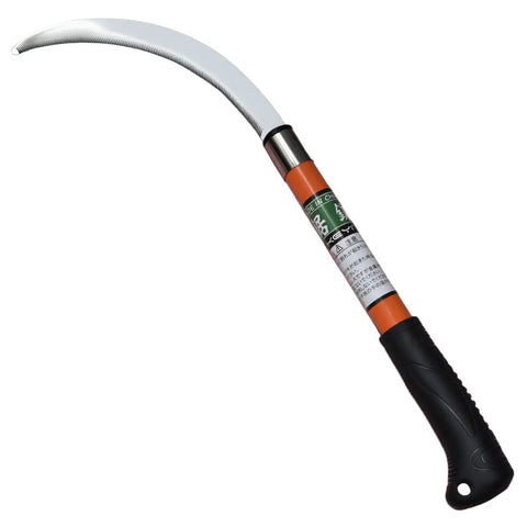 Professional Grade Tooth Pitch Sickle With Non Slip Handle For Garden And Nursery Weed Removal, Harvesting, And Outdoor Vine Cutting, Heavy Duty Rust Resistant High Carbon Steel Blade And Lightweight Ergonomic Grip.