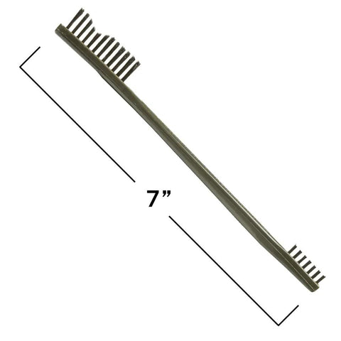 10 Pack Stainless Steel AP Brushes For Heavy Duty Beast Mode Scrubbing With Dual End Design For Large Surface Cleaning And Precise Detailing On Metal Surfaces For Tough Residue Removal, 7 inch