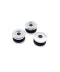 High Grade Motorbike Exhaust Hanger Bushing Suspension Cushion Kit For SXF XCF 250 350 450 RC4 Models 2019 To 2023 With Vibration Dampening Pad Replacement Part, three silver rubber bushings