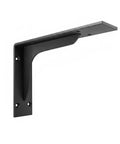 Sturdy Q235 Steel Triangular Shelf Bracket for Floating Desks and Wall Shelves, built tough wall mount support in black finish