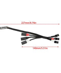Four Wheel Steering 4WS Control Board And Servo Cable Upgrade Kit For 1 24 SCX24 1 10 DVC10 1 18 TX4M Black wiring