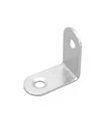 Beefy Heavy Duty 90 Degree L Bracket Stainless Steel Corner Brace for furniture shelf support 1.6mm thick silver finish