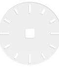 No Sweat 12 Inch Circle Clock Router Template For DIY Woodworking Crafts, thick acrylic stencil with 12 sections for precision cuts.
