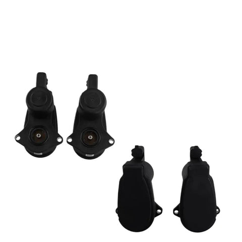 Top Shelf Hand Brake Caliper Motor Pair Drop Right In Fix For Tesla Model 3 And Model Y 14 Tooth Electric Parking Brake Actuator Kit, close-up view of motors.