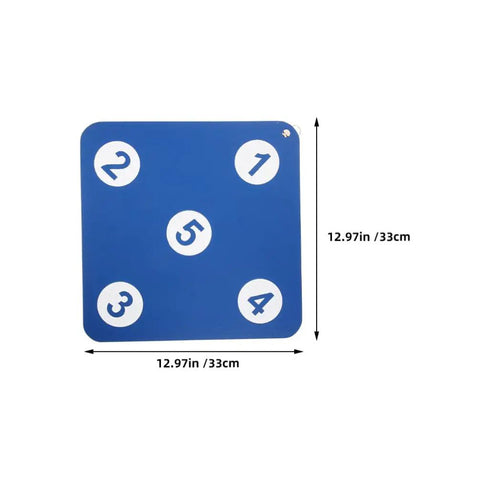 Two Piece Rubber Fencing Targets Wall Mounted Weatherproof Practice Targets For Fencing And Archery Blue Color