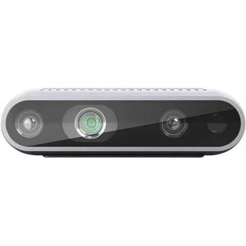 Front view of RealSense D435 Depth Cam With 1080P Video And Real Time Depth Sensing, 30 FPS, USB 3.0, Built For Robotics, Computer Vision And 3D Scanning Projects Ready