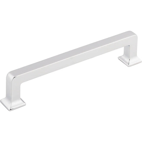 Ascendra Pull In Polished Nickel, 5 1/16 Inch Center To Center Cabinet Hardware, 5 11/16 Inch Length, modern handle view