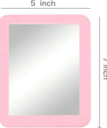 Magnetic Locker Mirror 5x7 Inches Real Glass With Strong Magnetic Backing Pink Small Mirror for school lockers or office use