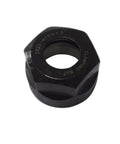 Two Piece Er20 Metal Collet Nut Kit Delivers M25x1.5 Balanced Spring Clamping Setup For Cnc Routers And Engraving Gear Featuring Tight Grip And Big Time Precision, black ER20 collet nut with internal threads.