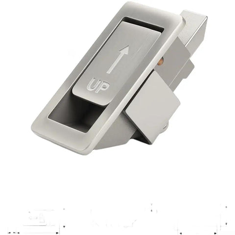 304 Stainless Steel Flat Push Button Lock For Electrical Cabinets And Industrial Panels, Spring Loaded Latch, Brushed Finish