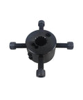 Boss Level 14 Tooth Rubber Coupling Spline Featuring Four Hole Buffer Pads For Mechanical Pumps Plug And Play Setup Low Wear 18Cm Flexi Link Delivers Smooth Vibes Heavy Duty Industrial Workhorse Real Deal, showing top view.