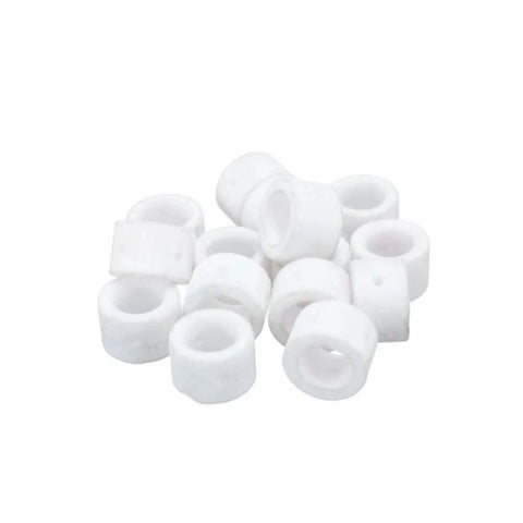 Solid Pack Of 50 Pieces Plasma Cutter Consumable Electrodes Tips And Nozzles Fits Cut40 Cut50 Lgk40 white ceramic components for plasma cutting