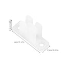 Kick Out Drafts With Heavy Duty Nylon Screen And Window Rollers Featuring Sturdy Guide Blocks For Double Track Sliding Doors Slick Gliding Pulleys Kit, plastic guide block for smooth gliding mechanism, dimensions 4cm x 2.5cm x 1.3cm.