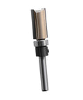 Top Notch 1/4 Inch Shank Flush Trim Router Bit With Smooth Bearing, tungsten steel cutting edge for woodworking precision.