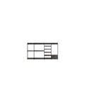 Customizable Wood Walk In Closet Organizer System For Bedroom Storage Maximizes Space Easy Assembly with adjustable shelves and drawer.