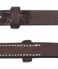 Pro Replacement Cheek Straps For Horse Bridle In Australian Nut Leather With White Stitching And Buckle Closures Premium Imported Leather