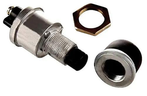 Beefy 12V 50A Waterproof Push Button Switch Universal Starter Horn Button with dust cover and mounting hole components visible