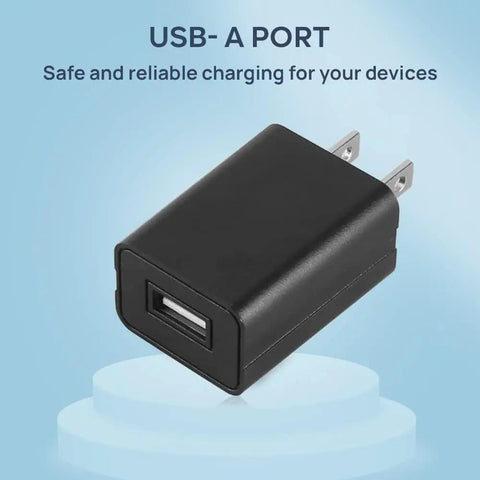 Universal Wall Charger Cube 5V 1A USB Power Adapter Fast Charge Plug for iPhone Samsung Galaxy LG and More Travel Ready Compact Charging Brick Single USB Port On The Go