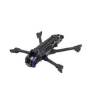 5 Inch Carbon Frame Kit Dope Dual Wide X and DC Wheelbase Options 225mm or 235mm, Fully Compatible With Propulsion Modules, Mechanical Propulsion Rig Blue Pink Finish black 5-inch carbon drone frame