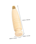 Heavy Duty Two Piece Leather Awl Handle Replacement Set For Handmade Crafts Featuring An Ergonomic Grip, khaki wooden awl handle.