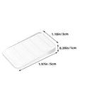 Heavy Duty Plastic Furniture Leveling Shims Adjustable Wedge Pack for wobbly tables, clear plastic, dimensions 1.97in x 1.18in x 0.39in.