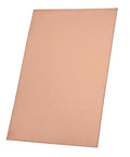 Single board from 5 Pack 100 X 150 X 0.4mm Double Sided Copper Clad PCB Boards For DIY Electronics Prototyping Soldering Practice