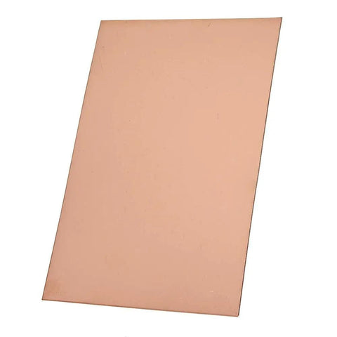 Single board from 5 Pack 100 X 150 X 0.4mm Double Sided Copper Clad PCB Boards For DIY Electronics Prototyping Soldering Practice