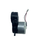 Side Brush Motor For MOVA S10 L20 Ultra L30 Ultra X30 Ultra X40 Ultra Vacuum Cleaner Spare Parts, black and silver, side view