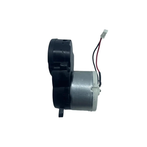 Side Brush Motor For MOVA S10 L20 Ultra L30 Ultra X30 Ultra X40 Ultra Vacuum Cleaner Spare Parts, black and silver, side view