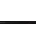 Black 28-Inch Modern Dimmable Integrated LED Wall Sconce for Bathrooms and Hallways, Metal Vanity Light, side view