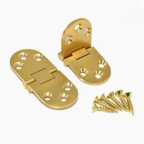 2 Pcs Folding Flip Table Hinge For Sewing And Craft Tables Zinc Alloy With Chrome Plating Finish Round Edge Design Easy Installation