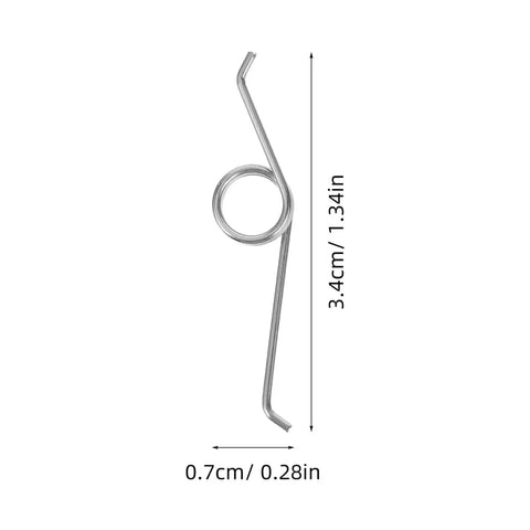 4 Pack Trash Can Torsion Springs Replacement Kit For Bin Lid Repair And Maintenance, stainless spring with measurements