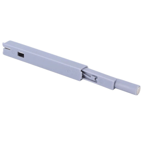 Heavy Duty Magnetic Push Latches Soft Close Cabinet Hardware Spring Loaded Touch Release Concealed Door Pads in gray color.