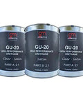 Commercial Grade Polyurethane Floor Coating 3 Gal Kit Satin Finish Heavy Duty Solvent Based Concrete Sealer tough as nails in three cans