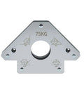 Heavy Duty 75Kg Magnetic Welding Positioner Tool For Metal Alignment Holds Pipes At 45 90 135 And 180 Degrees top view with angle markings.