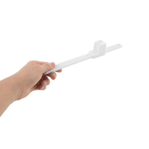 Hand holding Crib Rail Lifter Kit for Easy One Hand Up And Down Bed Rails with Smooth Sliding Track and Guide Hardware