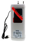 AH 1300 Quick And Hot Instant Hot Water Tank, compact insulated design with power cord, front view, under-sink heater