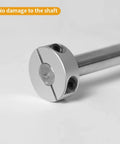 Double Split Shaft Collar Clamping Style With M4 Set Screw For 8mm Bore 25mm OD 8mm Thick Aluminum Alloy Pack Of 4 on shaft