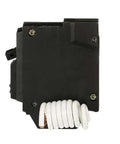 Side view of 20A Dual-Function AFCI/GFCI Breaker, Single-Pole 120 VAC, with coil, Plug-In Q-Line THQL1120DFP, 1 in wide.