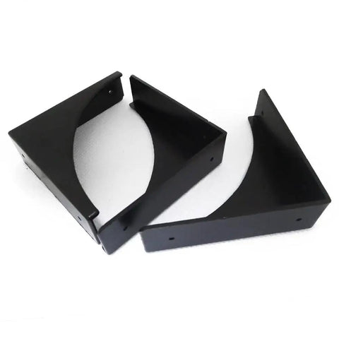 Heavy Hitter Brass Corner Guards Four Pack Heavy Duty Premium Quality Edge Protectors For Desks Cabinets And Jewelry Boxes Thick Black Furniture Bumpers black corner protectors with curved edges and mounting holes