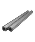 Two 8-inch round steel tubes, 3/4 in OD x 3/8 in ID, seamless, 2-pack