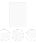 160 Sheets 4x6 Inch Waterproof Synthetic Paper Shipping Labels with ample writing space, showing close-up details of label edges.