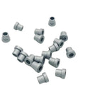 ORT450 Flanged Bushing 1832.022.238 Spare Part For ORT450 Battery Powered Plastic Strapping Tool, set of 10 gray metal pieces