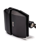 Rock Solid 180 Degree Glass To Glass Gate Latch With Smooth Side Pull Magnetic Catch And Matte Black Finish for heavy duty fence gates