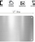 High Visibility Fire Alarm Control Panel Identification Sign 8 By 12 Inches Durable Aluminum Marker Plate, blank 8x12 sign